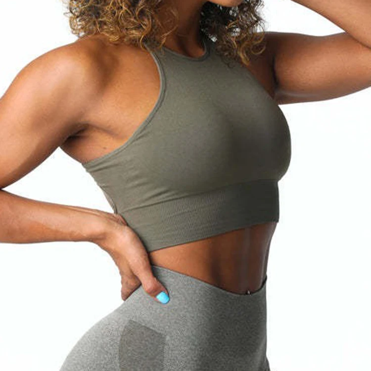 New arrivals women yoga cross back sports bra custom logo high impact gym sports yoga bra for women