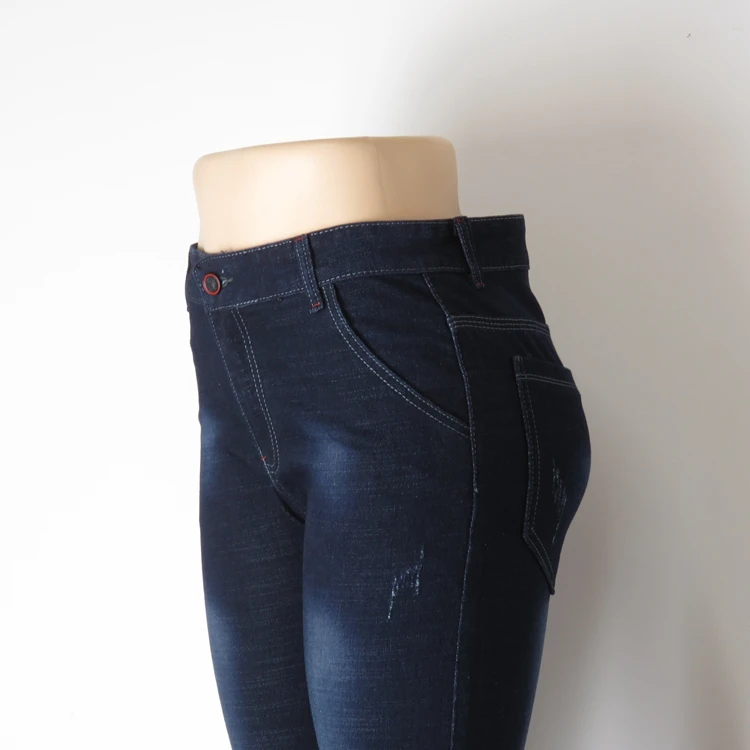 
Wholesale Dark Blue Ladies Jean Women Skinny Denim Jeans High Waist Women Pants 