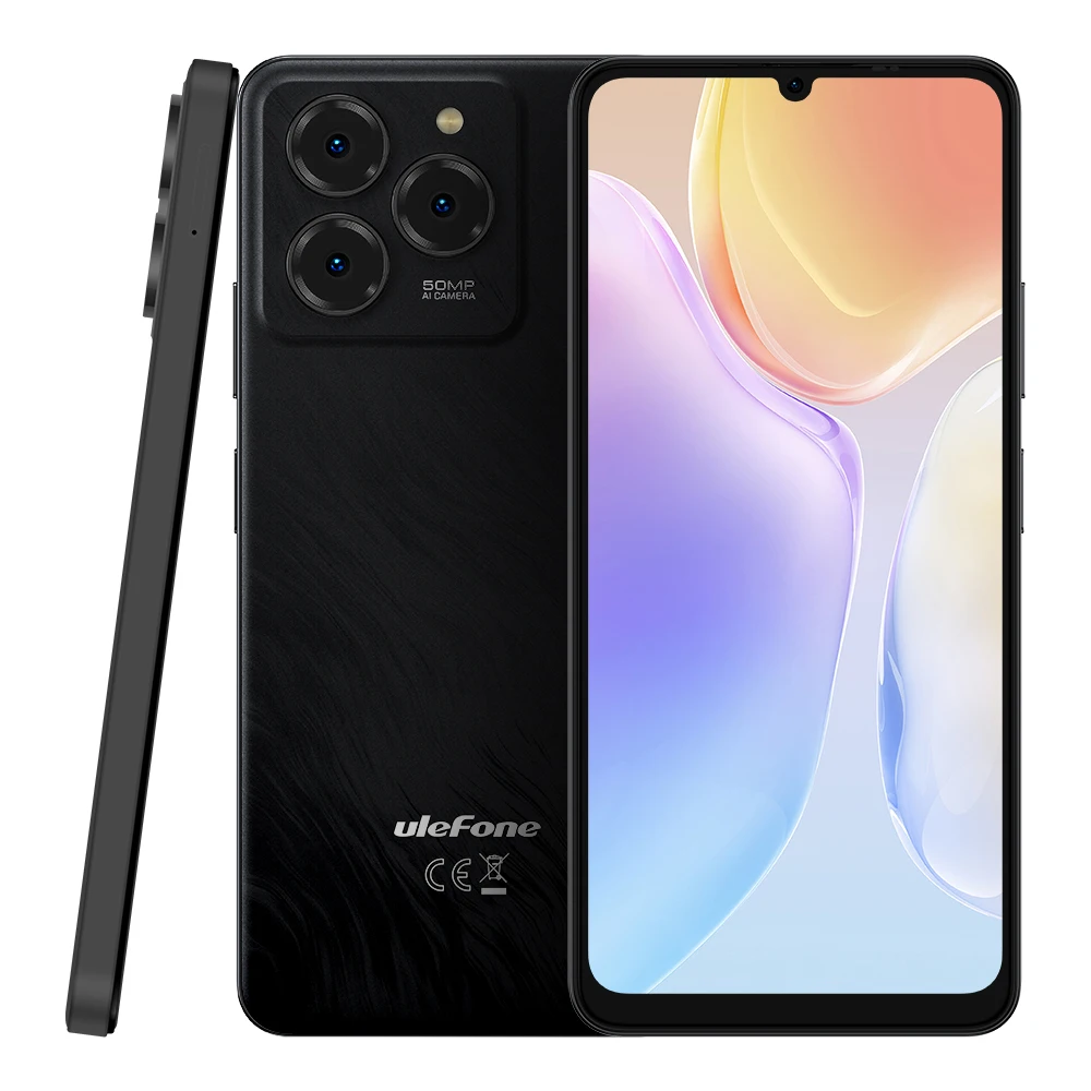 Ulefone Note 20 Pro смартфон 4G 4 + 256 ГБ Android 14 6 75 дюймов глобальное лицо разблокированный отпечаток пальца 6000 мАч 90 Гц дисплей телефона