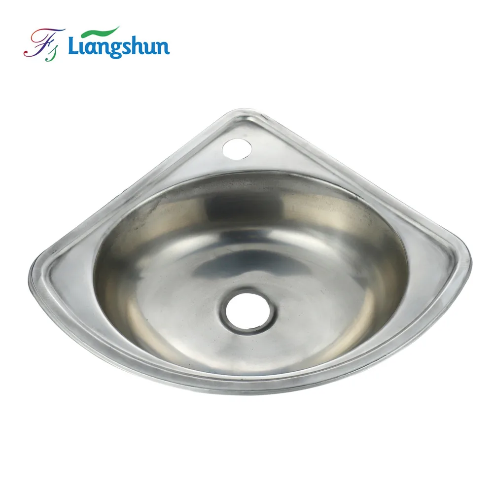 SUS 201 cheap price single Portable Sink Triangle Kitchen Sink Triangle Wash Sinks