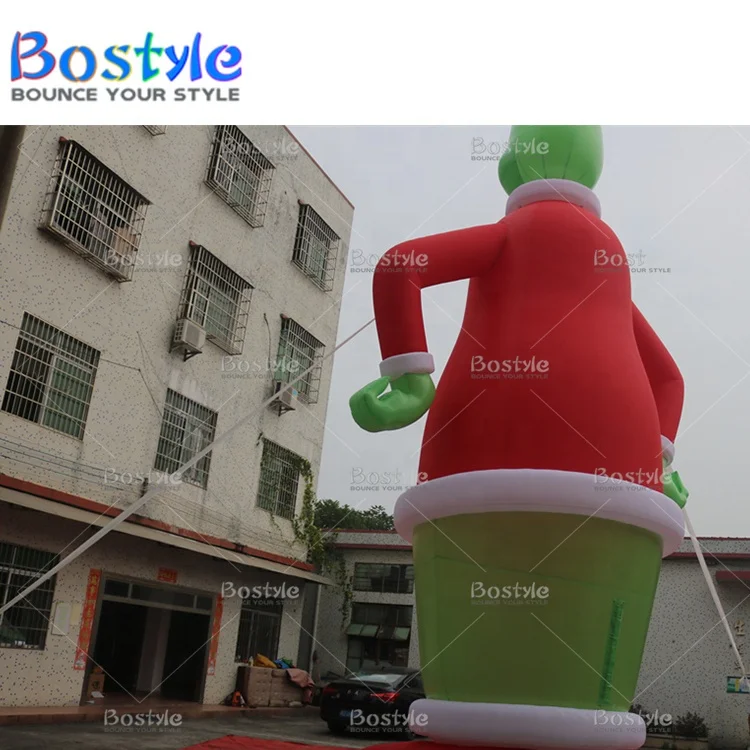 Customized size Xmas decoration christmas inflatable toys clown inflatable bounce house for sale