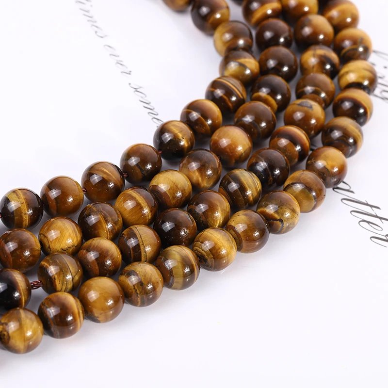 
High quality Natural AA grade yellow tiger eye stone beads gemstone natural beads for jewelry making (YSA016) 