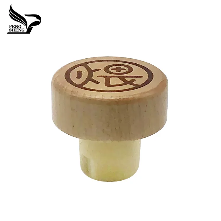 
Wooden cap synthetic cork bottle stopper Sealing completely and tightly 
