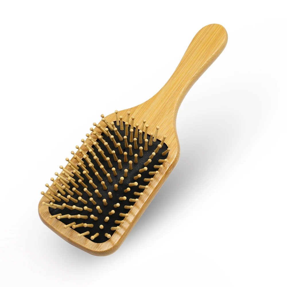 Free Sample Wholesale Eco-Friendly Natural Bamboo Hair Brush Manufacturer Magic Vent Paddle Massage Hairbrush Hair Brush Comb