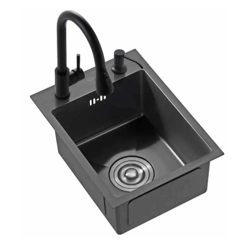 Custom Quartz Stone Single Bowl Hand Washing  Undermount Bowl Bin Sink