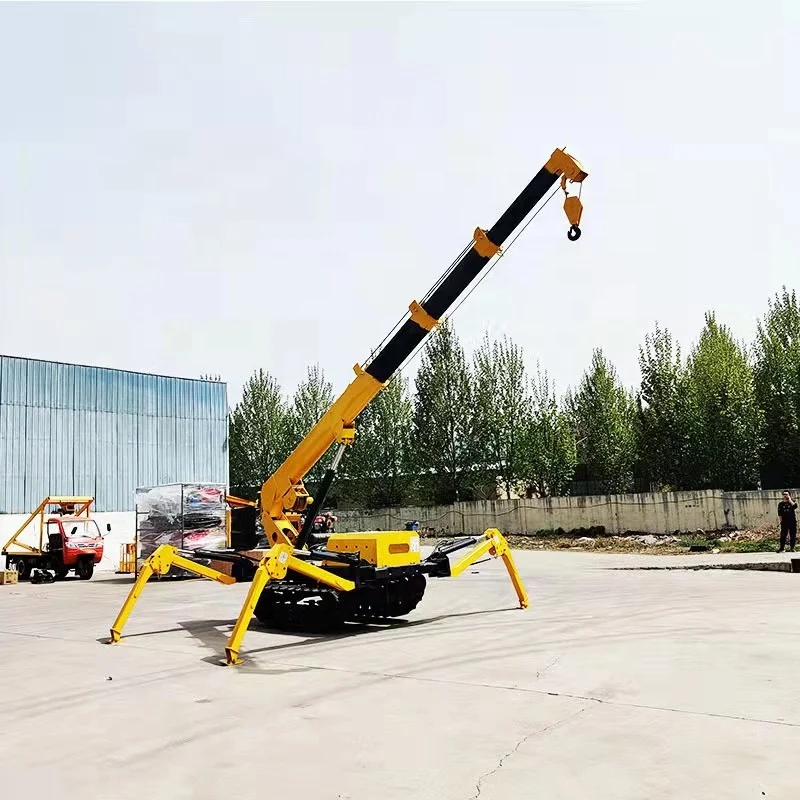 house restaurant construction portable lifting machine mini crane 3000kg 3 ton micro mini crawler crane
