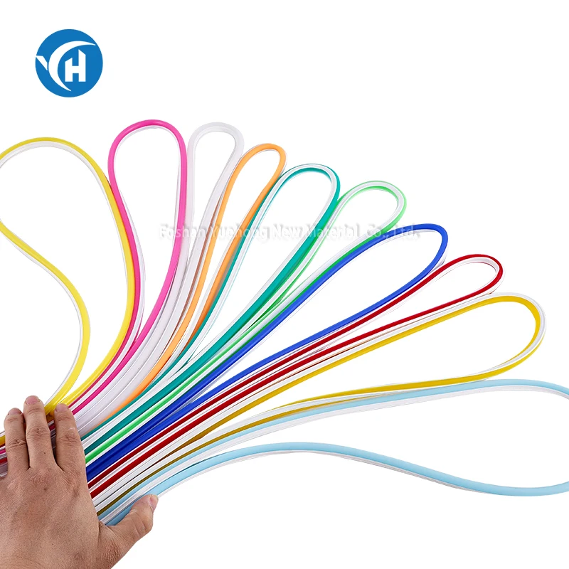 Flexible Led Strip Light Diffuser Neon Light 360 Degree Luminous Round 360 Silicone Tube Led Rope Light