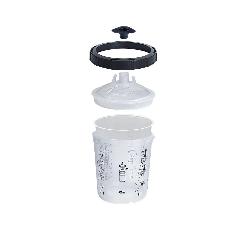 Automotive Paint System Disposable Paint Spray Gun Cup Liners 600ml