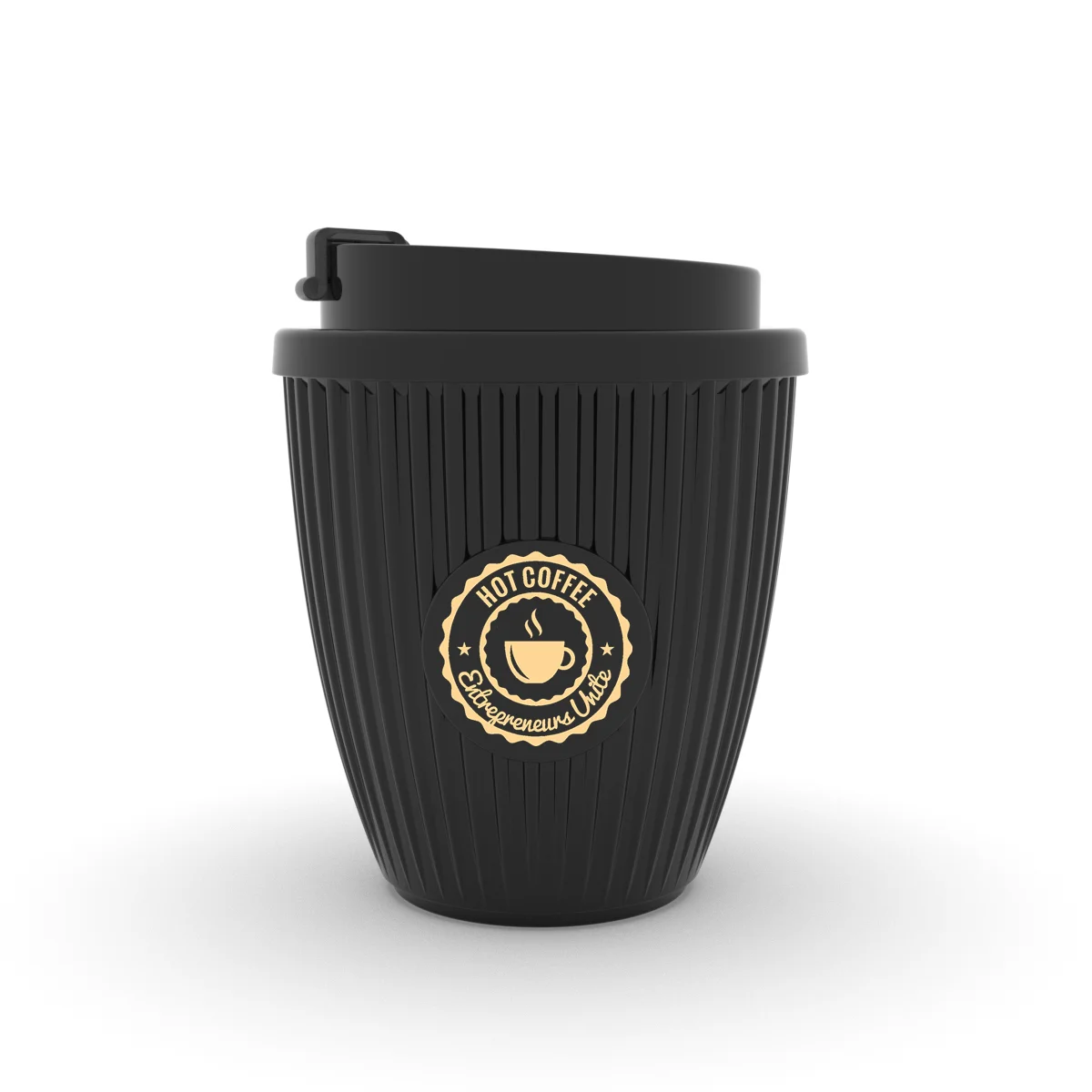Wholesale 250ml Customized OEM Logo Cup Biodegradable Coffee To Go Eco Friendly Coffee Grounds Travel Take Away Coffee Mugs