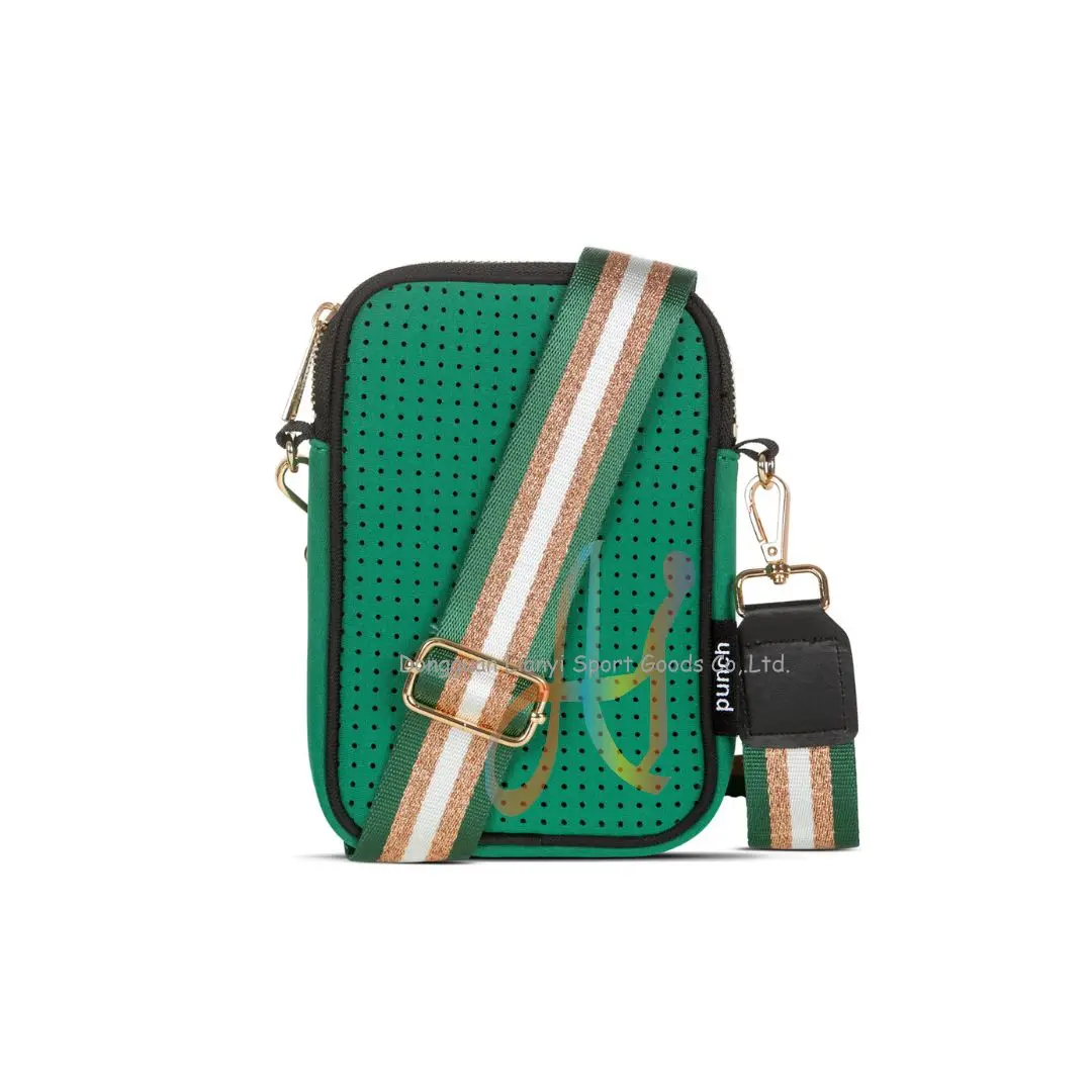 Manufacturer Full Custom Logo Neoprene Crossbody Cell Phone Purse Mini Messenger Bag for Smartphone Perfect as a Gift