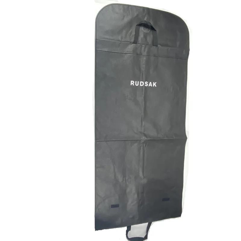 
Wholesale black dustproof hanger coat foldable suit cover storage garment bag 