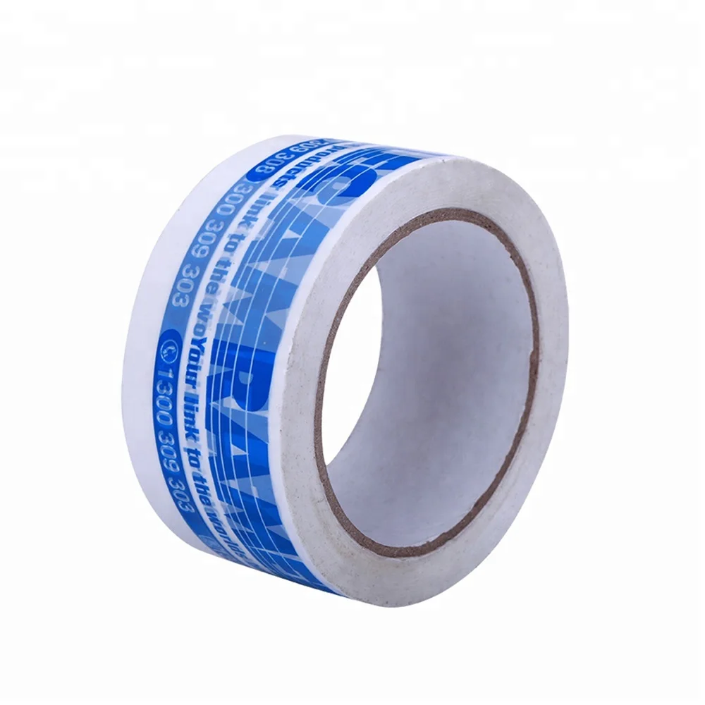 
logo printed strong adhesive custom bopp packing tape with white background 