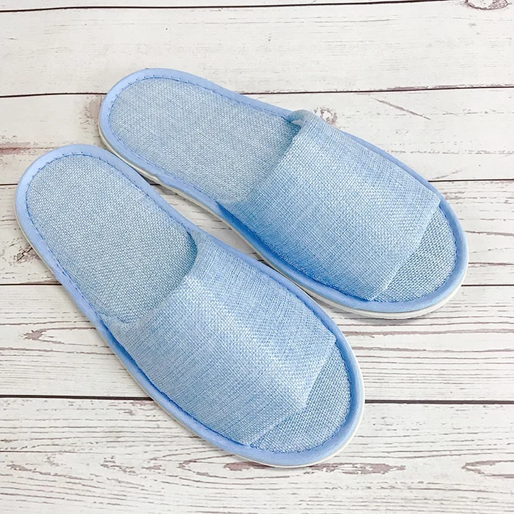China wholesale open toe hotel indoor guest bath slippers disposable