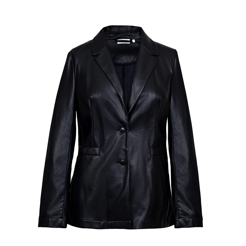 CLASSIC BLACK LEATHER BLAZER MEN GENUINE LEATHER COAT