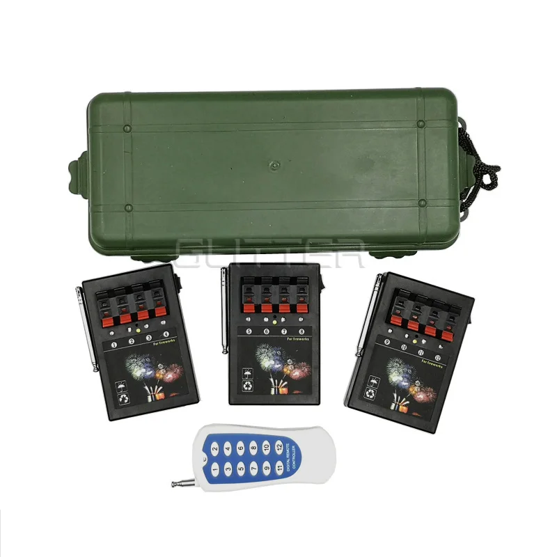 12 Channel wireless remote control electric pyrotechnic wedding stage mini receiver display cake fireworks ignition system