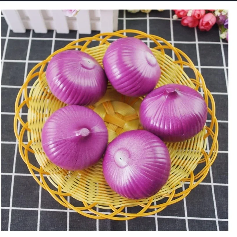 Artificial Onion - Plastic Vegetable Purple Onions Fake Vegetables