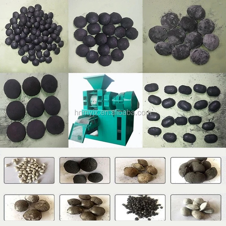 Sugarcane Bagasse Charcoal Briquette Machine Pellet Ball Making Machine Charcoal Coal Dust Briquette Making Machine