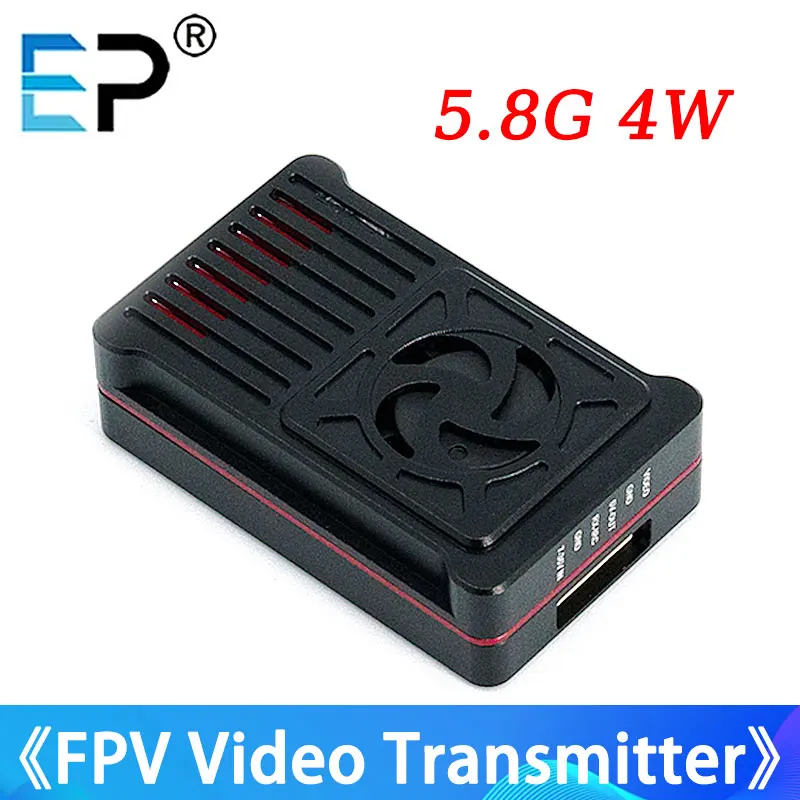 E-power 5.8G 4W FPV Video Transmitter VTX 48CH 4000W Built-in Heat Sink+Fan for Long Range FPV Drone RC Model Parts