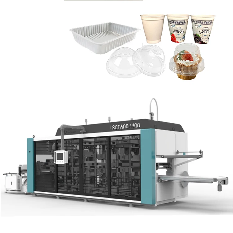 Plastic food container foam lunch box thermoforming vacuum packaging machine