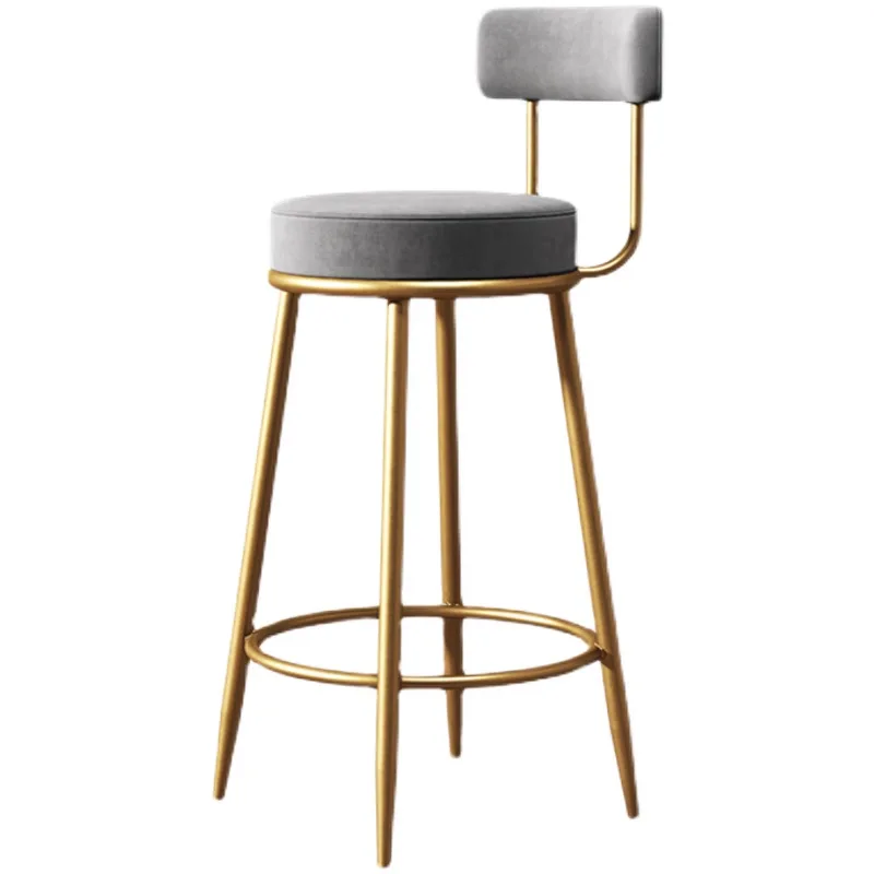 Nordic High Chair Modern Simple Luxury Light Home Bar Stool for Home Hotel Office Villa Events and Banquets CH-066