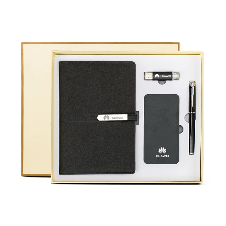 
Business Business notebook gift set with power bank/ USB flash drive/ pen 