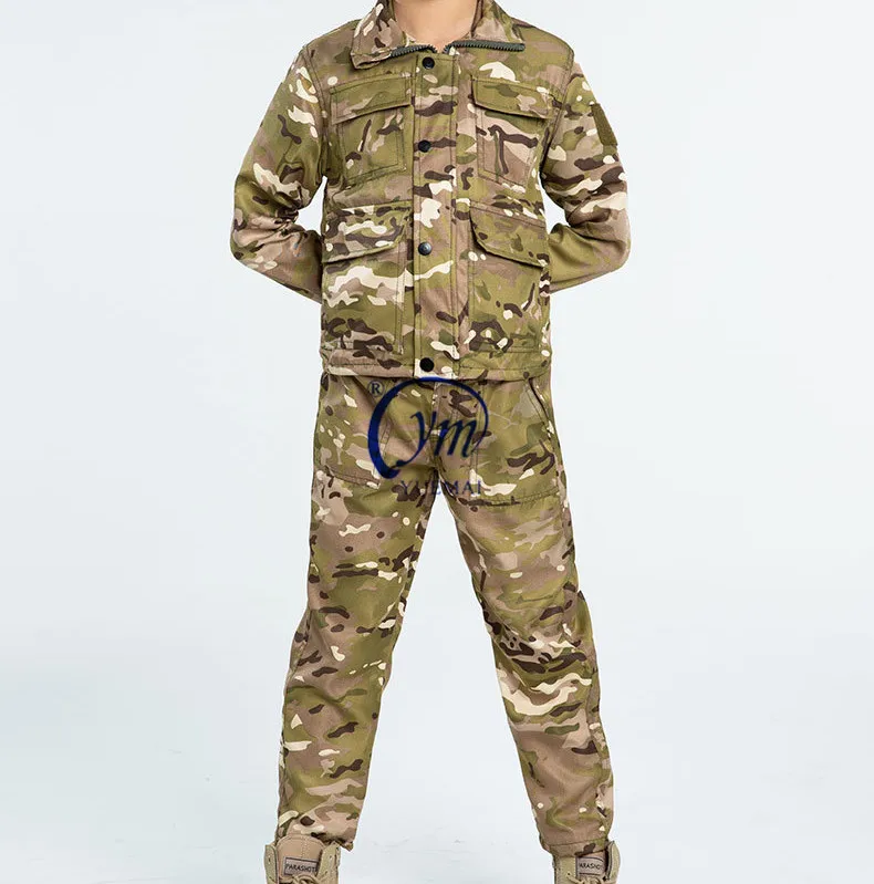 YUEMAI Wholesale Outdoor Training Suit Military Tactical Children Uniform