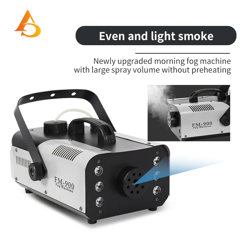 Wireless remote control mini fog bubbles machine for wedding party 900w haze smoke machine