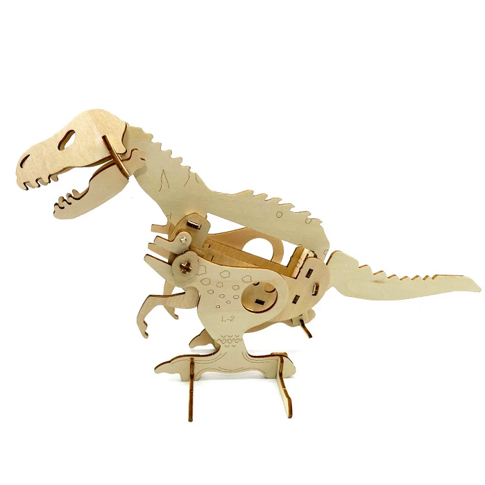 Assembly Constructor 3D Puzzles Creative DIY STEM Toys Funny Wooden Dinosaur Kits