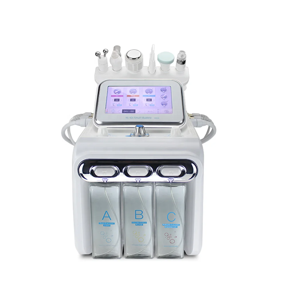 Beauty salon best 6 in 1 skin care products face machine multi-functional hydra personal skin treatment