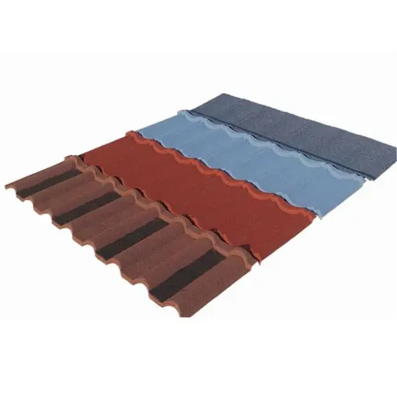 Kenya Stone Coated Aluminium Euro Tiles  Coated Metal Roof Tiles Factory Price Red Color Metal Roof Tile