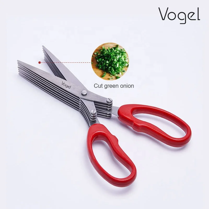 High Quality  Scallion Scissors Stainless Steel vegetable Kitchen  Scissors