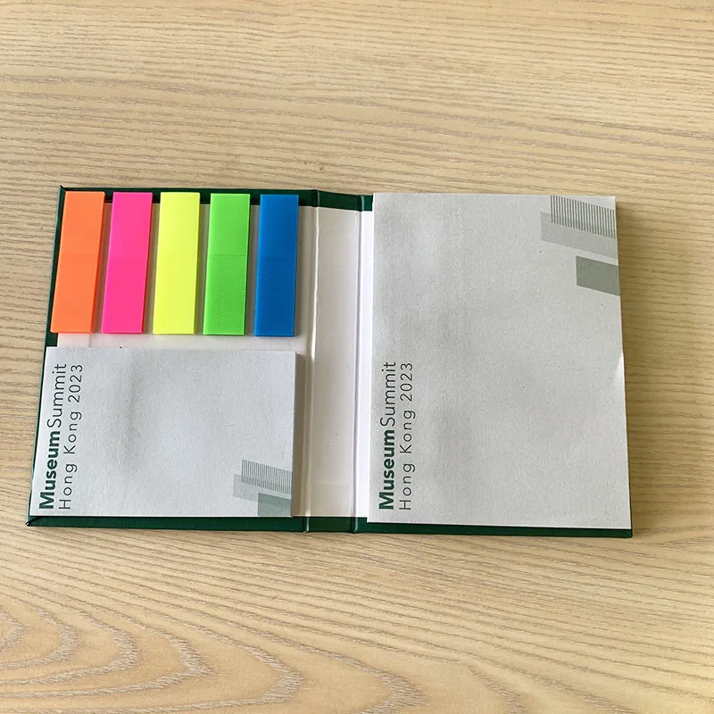 Promotional memo pad sticky notes with hard cover