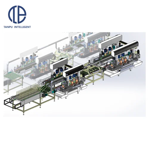 Flexible and customizable glass bilateral edger glass grinding machine processing line straight combination glass edging machine