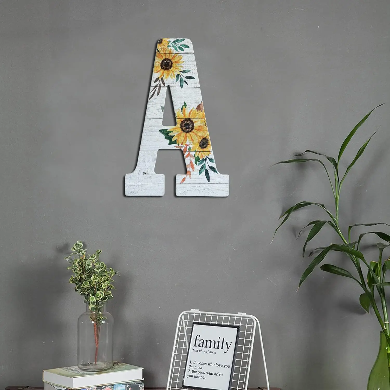 Wood Letters for Wall Decor Rustic Sign Hanging Alphabet House Number Decorations for Wedding Birthday Housewarming Party