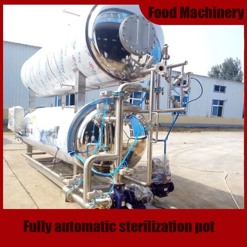 High temperature pressure pot for food industry seafood milk automatic equipment can sterilization