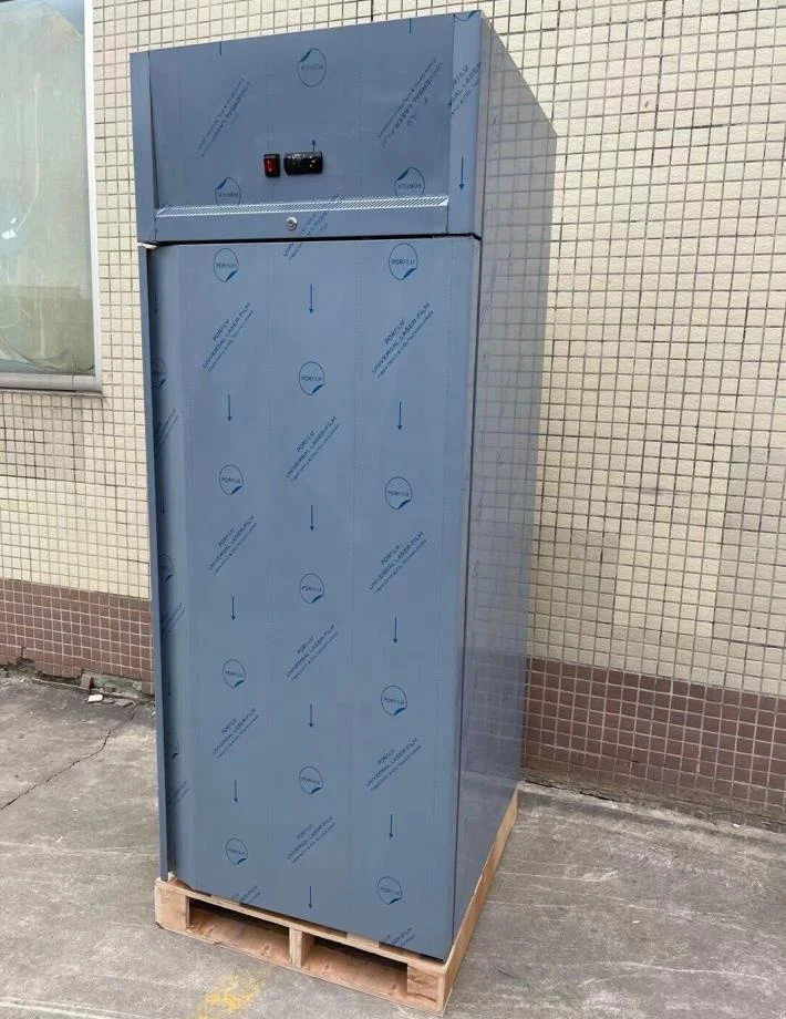Profession Catering Refrigeration Equipment Single Door Kitchen Upright Freezer Stainless Steel Reach in