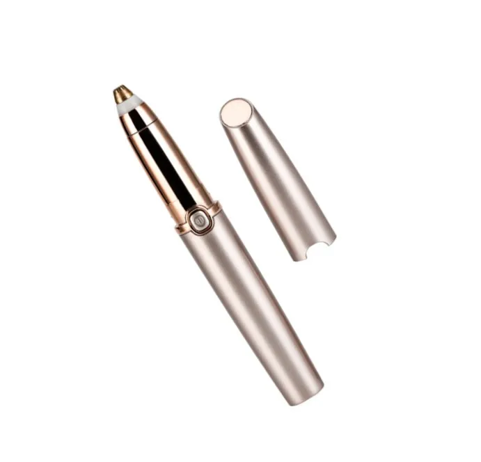 Electric Painless USB rechargeable eyebrow trimmer hair remover Epilator for women with LED light