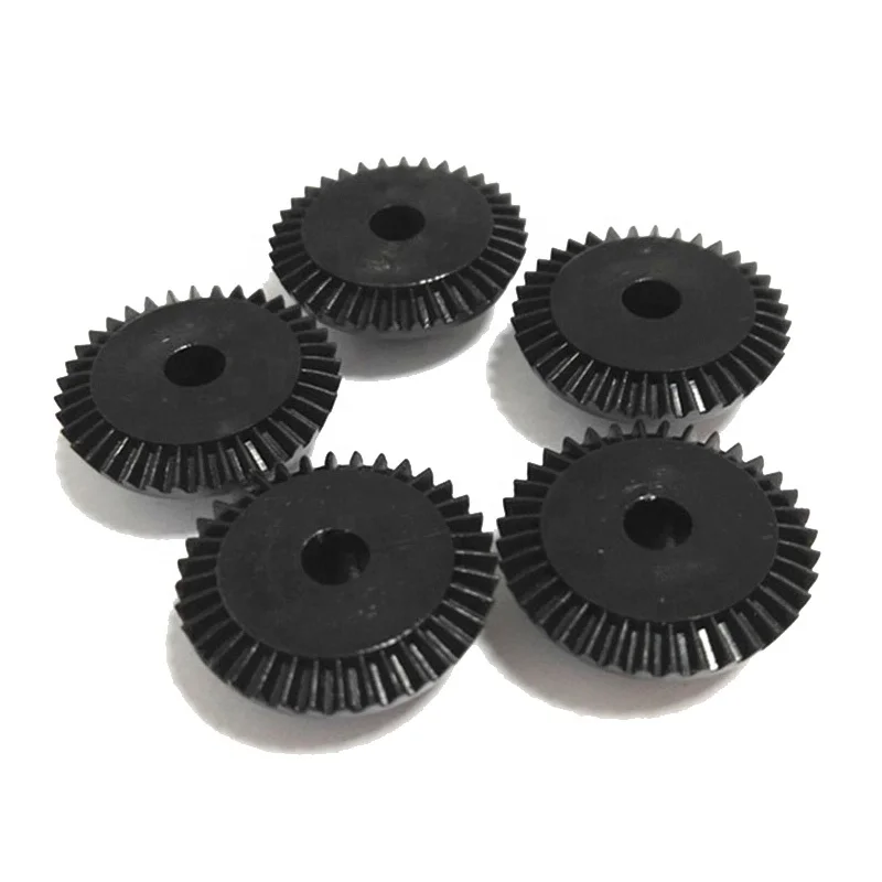 Factory OEM High Precision Black Nylon Plastic Spiral Bevel Gear