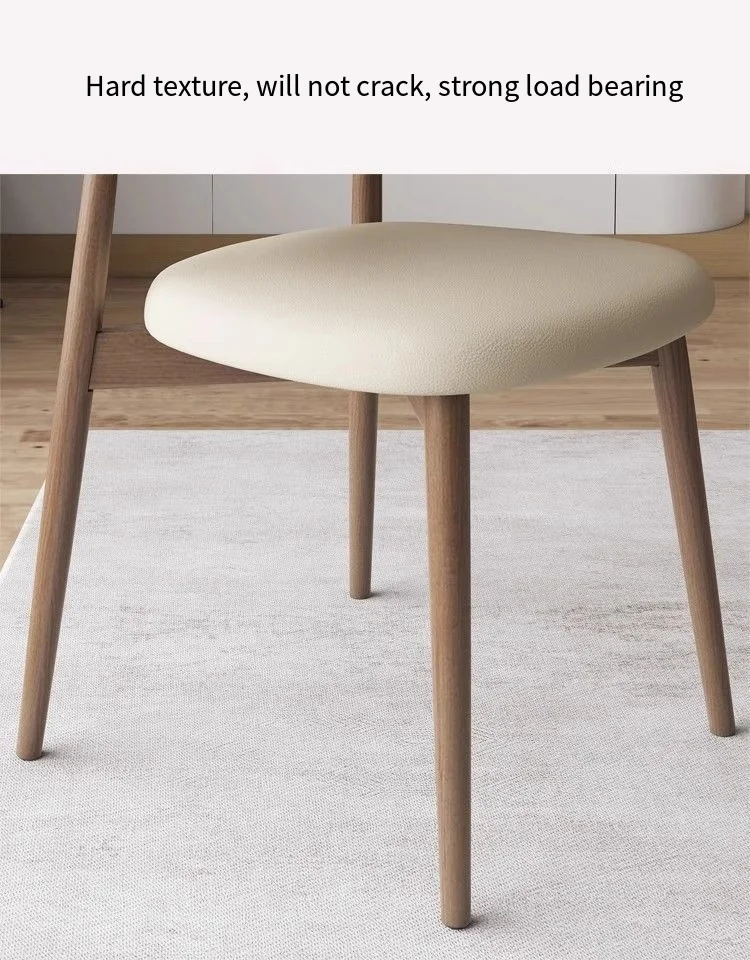 Italian Modern Minimalist Design Dining Chair with Casual Style and Metal Legs for Casual Dining Rooms, Hotels and Bedrooms.