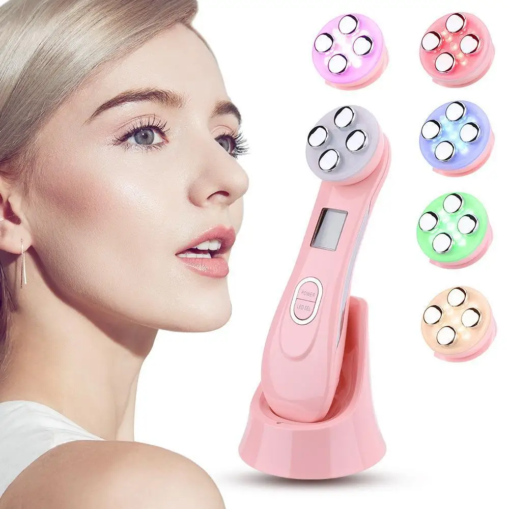 Factory Supply Micro Current Micro Needle Led Light Therapy for Face EMS Device Anti Wrinkles Beauty Equipment