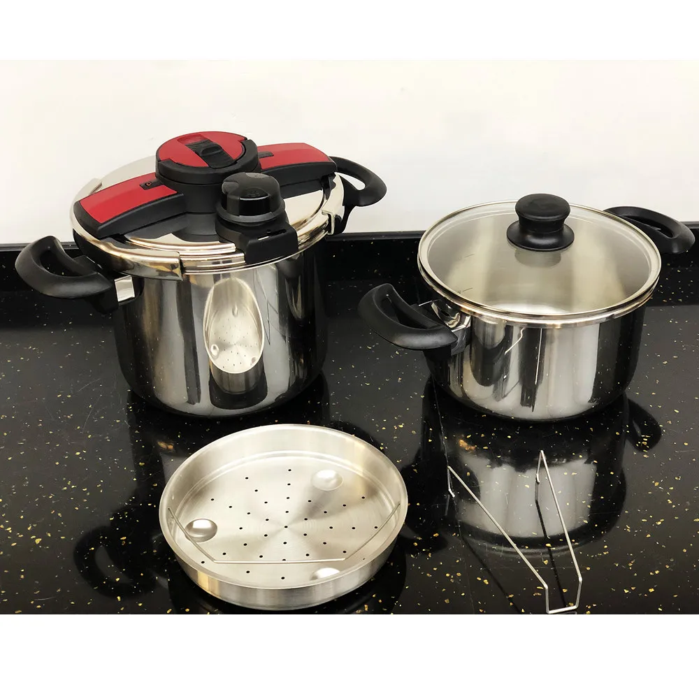 Kitchen supplies low price capsule  bottom stainless steel multi high industrial pressure cookers