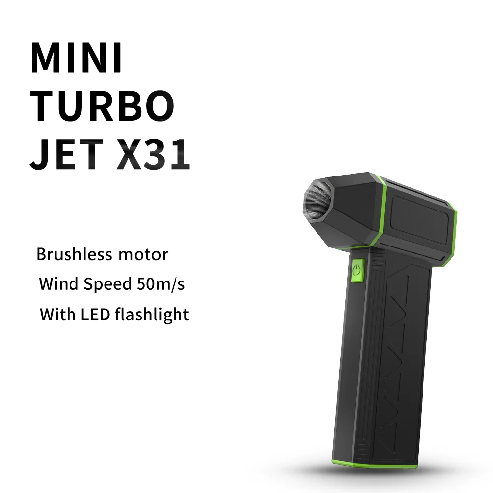 CROSSGUN 120000rpm portable turbo violent fan air blower gun electric portable blower fan Powerful Mini Jet Fan