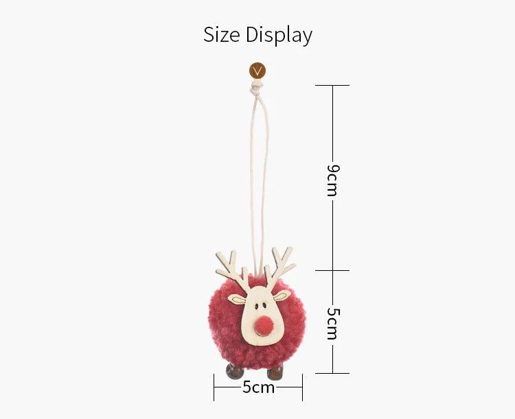 Noel Tree Decorations Xmas Kids Crafts Christmas Tree Ornament Multi Color Deer Pendant