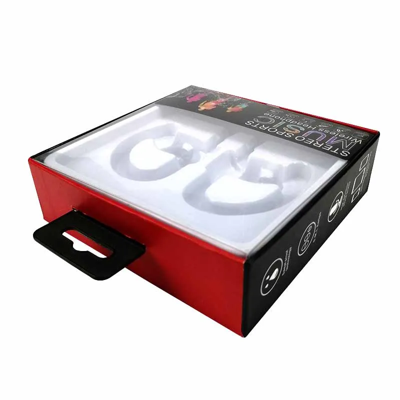 Hot Selling Electronics Accessories Retail Packaging Box Luxury Phone Case Packaging And Data Cable Storage Box With PVC Window