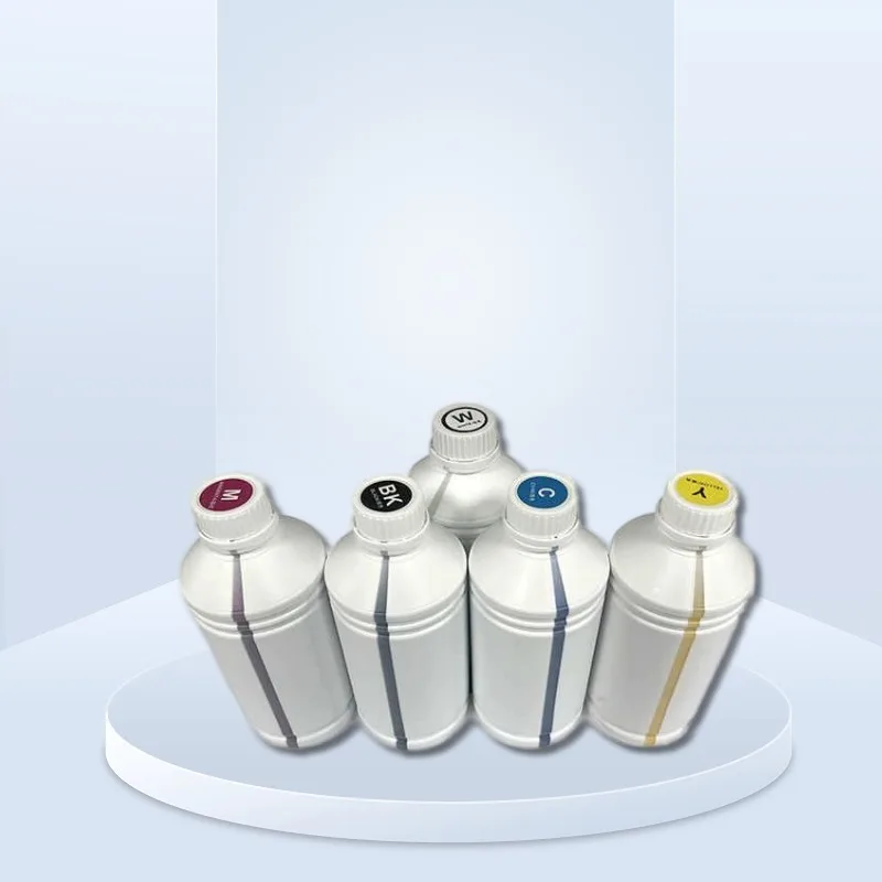 DTF White Pigmentation Water-Based Ink 1000ml Volume for Digital and Transfer Printing Bottle Packaging
