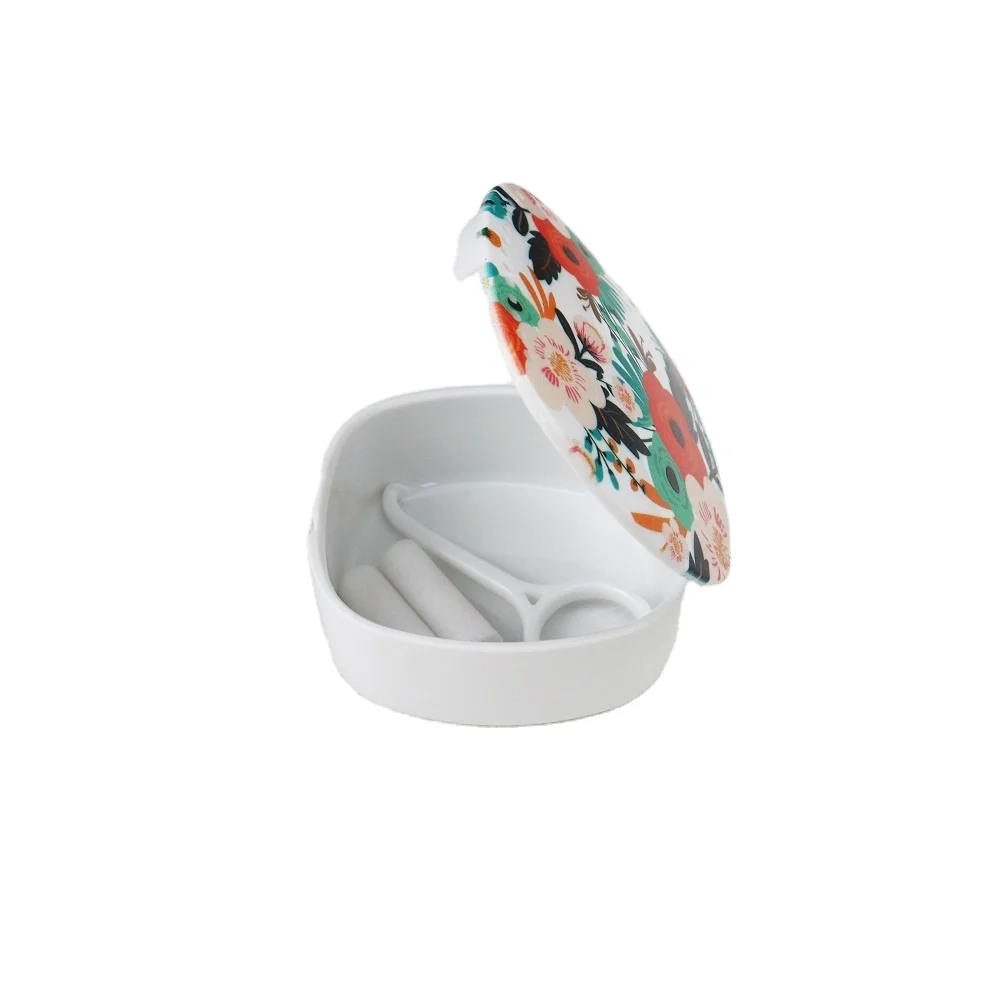 New Denture Case Orthodontic Retainer Case with Vent Holes Dental Mouthguard Container Aligner Case