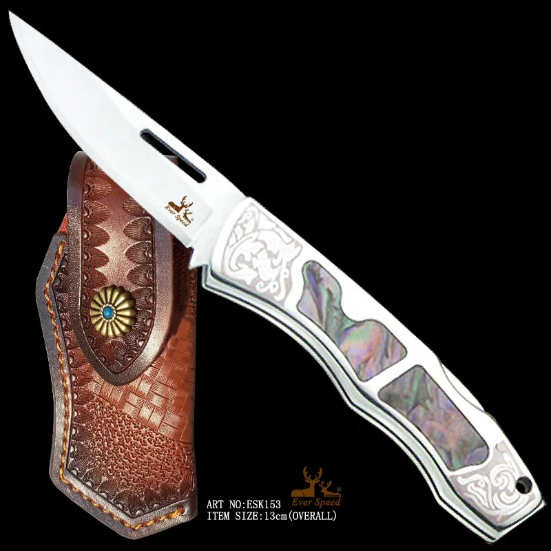 High quality camping tool sharp blade pocket folding tactical knife survival