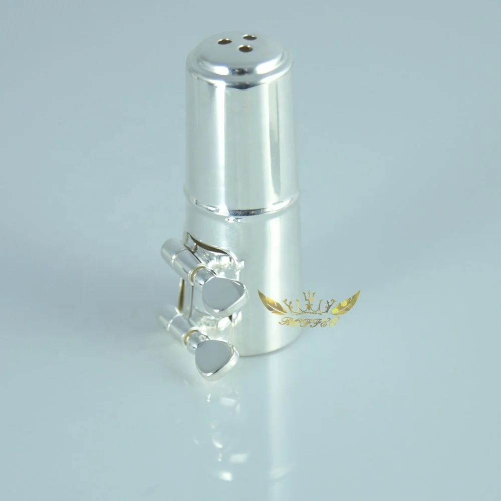 Roffee Musical Instrument Parts Accessories Clarinet Silver Plated Headjoint Mouthpiece Ligature