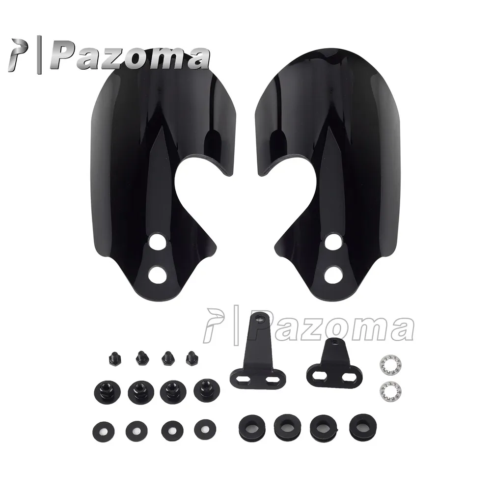 For Harley Softail Low Rider S FXLR FXLRS Club/Thug Style Polycarbonate Cutout Handguard Hand Guards for Breakout Sport Glide