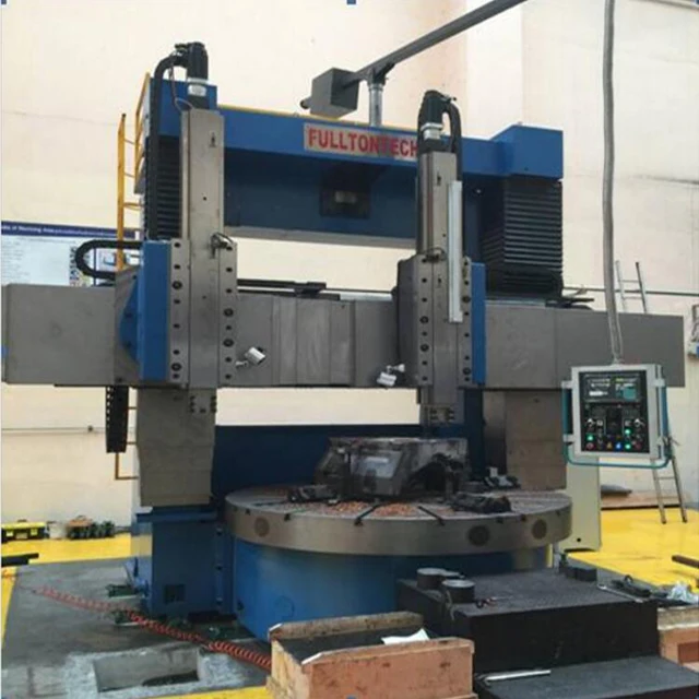 
FULLTONTECH C5240 Big Worktable Two Rams Manual VTL Table 4000mm with DRO 